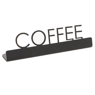 American Metalcraft SBC5 Black S/S 5" x .75" Coffee Sign
