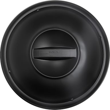 Dinex DXHHDM903 Black Round 9" Disposable Dome Lid
