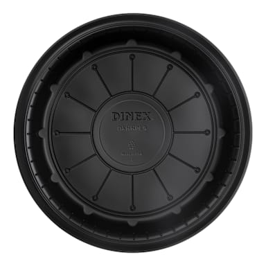 Dinex DXHHPL903 Black High Heat Round 9" Disposable Plate