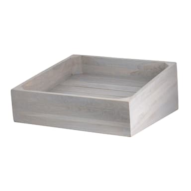 D.W. Haber DWFBWDBASK1SGW Fusion Buffet Gray Angled 14" Square Basket