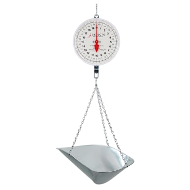 Detecto Scale MCS-40P 40 Lb Hanging Dial Scale with Scoop