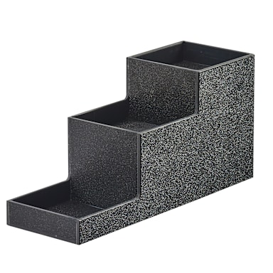 Cal-Mil 3665-13 Black 3-Tier ABS Bottle Riser