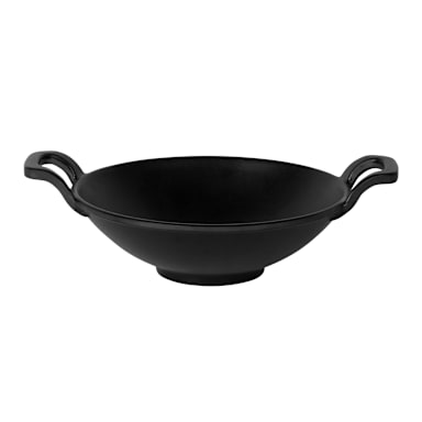 Elite Global Solutions MFP7218-B Illogical Melamine Cast Iron 7" Wok