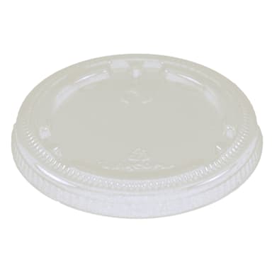 World Centric CPL-CS-9F Plastic Lid for 4 Oz. Portion Cup - 1000 / CS