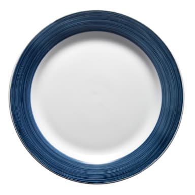 Libbey - Formerly Syracuse China 999024149 Rigel Banded Blue 10-1/4" Plate