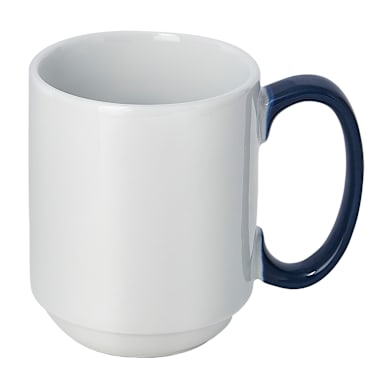 Libbey - Formerly Syracuse China 999024300 Rigel Banded Steel Blue 8.5 Oz. Mug