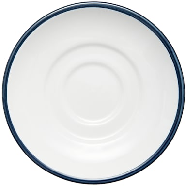 Libbey - Formerly Syracuse China 999024500 Rigel Banded Steel Blue 6" Saucer