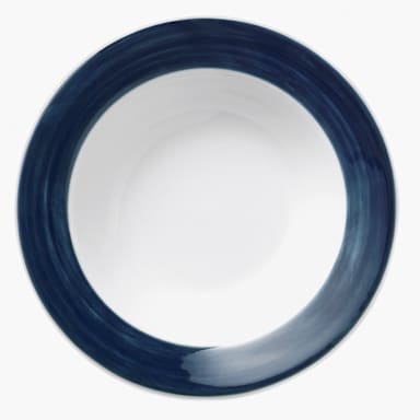 Libbey - Formerly Syracuse China 999024892 Rigel Banded Blue 3.5 Oz Fruit Bowl