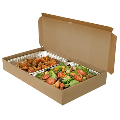 Darling Foodservice E Flute 21 x 13 x 3.25 Catering Box