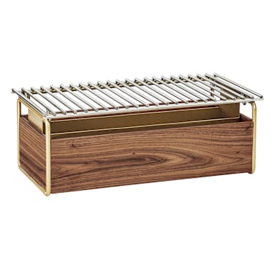 Cal-Mil 3722-46 Mid-Century 19.75" x 10" x 7-1/2" Chafer Alternate