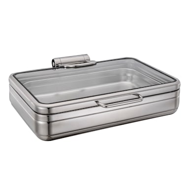 Bon Chef 22000 S/S Magnifico 8 Quart Chafer with Glass Lid