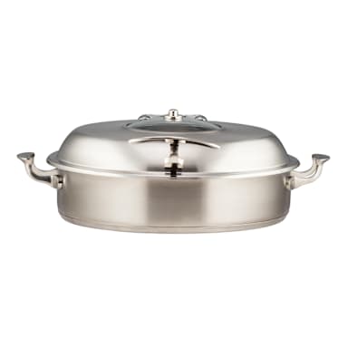 Bon Chef 60032SHL S/S Round 9 Quart Cucina Pot with Glass Lid