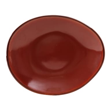 Tuxton GAR-651 Artisan Red Rock 10" Ellipse Plate
