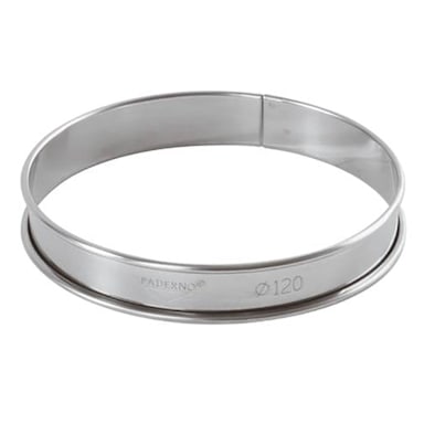 Paderno 47533-07 S/S Rolled Edge 2.75"Dia x .75" Tart Ring