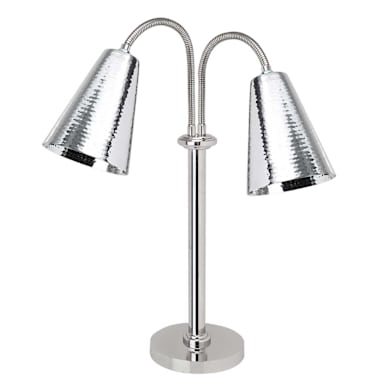 Eastern Tabletop 9692 Flex Head S/S Double Heat Lamp