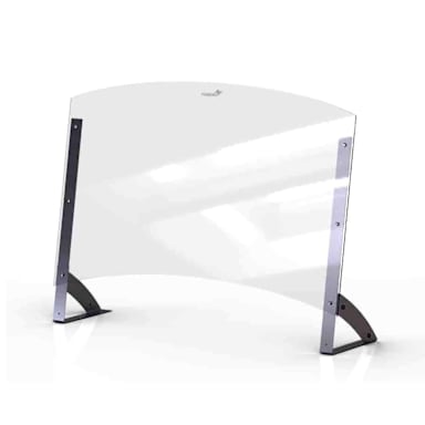 Rosseto AG203 48 x 12.5 x 35.7" Sneeze Guard w/ 8.5" Pass Thru Buffet