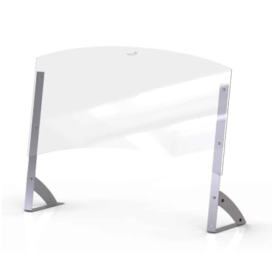 Rosseto AG204 48" x 12.5" x 35.7" Sneeze Guard w/ 15" Pass Thru Buffet