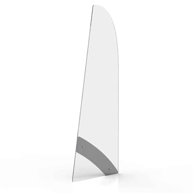 Rosseto AG205 12.7" x 0.5 x 32.5" Sneeze Guard Side Panel