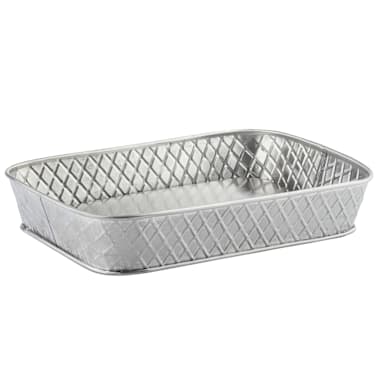 TableCraft 10038 S/S Lattice 9-1/2" x 6-1/2" x 1-1/2" Platter
