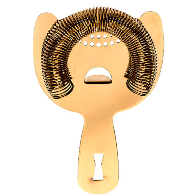 Mercer Culinary M37026GD Barfly Gold Plated S/S 6" Bar Strainer