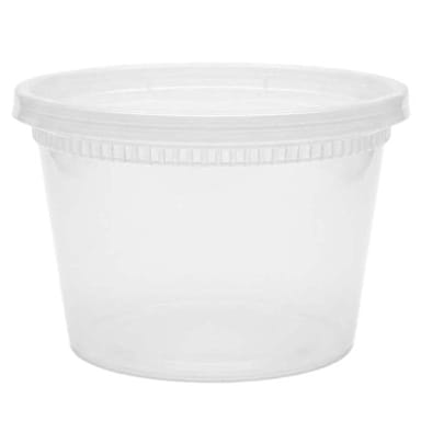 Darling Foodservice Clear 16 Ounce Deli Container with Lid
