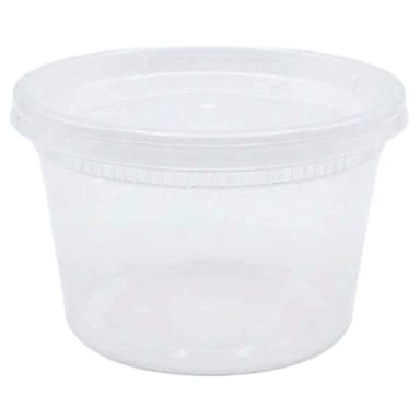 Darling Foodservice Clear 12 Ounce Deli Container with Lid