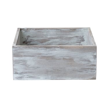 Bon Chef BB100-RUSTIC Rustic Wood 12" x 12" x 5-1/2" Buffet Box