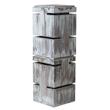 Bon Chef BB300-RUSTIC Wood (2) 6" x 6" x 9.5" Buffet Riser Set