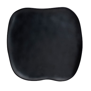 Delfin 7000DD008 Marisol Black Buffet 15" Sq. Canape Platter - 6 / CS