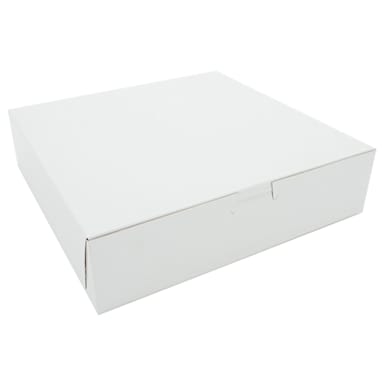 Southern Champion Tray 0969 White 10 x 10 x 2.5" Bakery Box