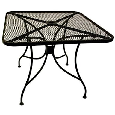 American Table and Seating ALM3048 30" x 48" Open Mesh Outdoor Table