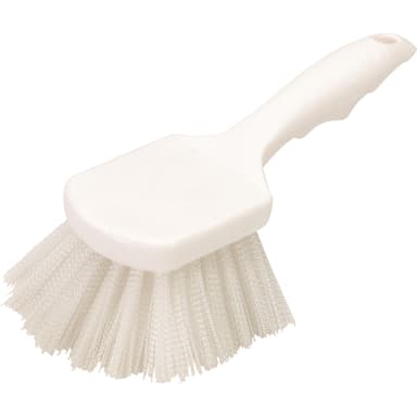 Carlisle 3662000 White Plastic Utility Scrub Brush