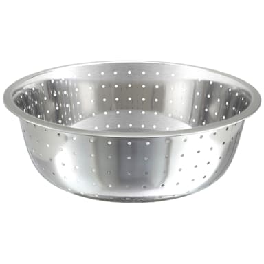 Winco CCOD-15L S/S 15" Chinese Colander with 5mm Holes