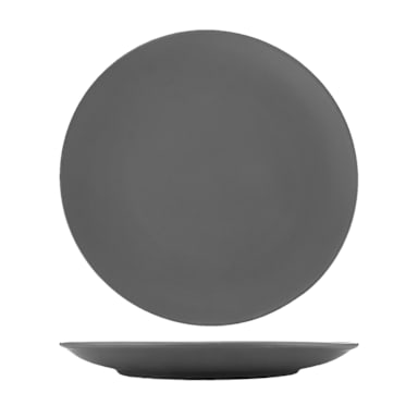 Int'l Tableware TN-16-MG Torino Matte Gray 10" Coupe Plate
