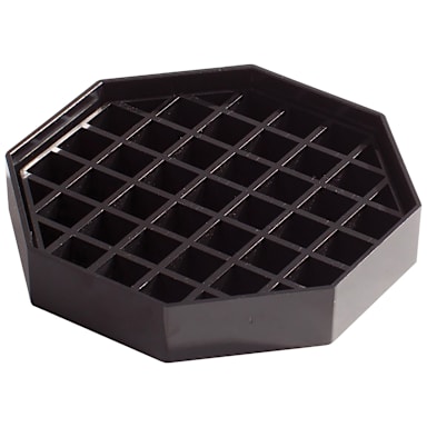Winco DT-45 Black 4-1/2" Drip Tray - 4 / PK