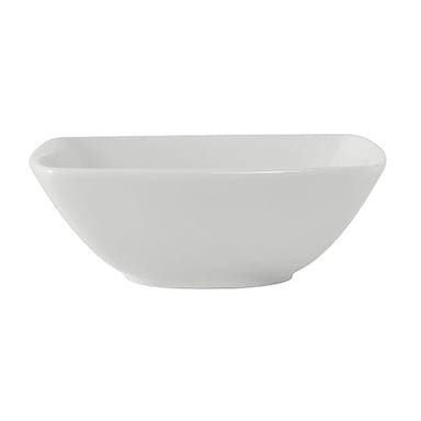 Tuxton GLP-501 Linx White Square 12 Ounce Bowl