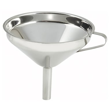 Winco SF-5 Stainless Steel 5" Wide Mouth Funnel