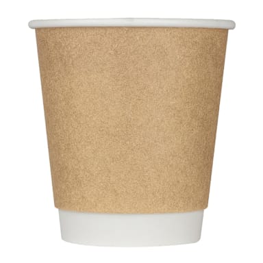 Darling Foodservice Wrapped Kraft 10 Oz. Insulated Hot Cup