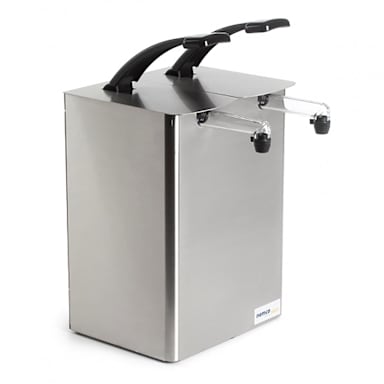 Nemco 10962 S/S Double Condiment Pump for 1.5 Gallon Pouch
