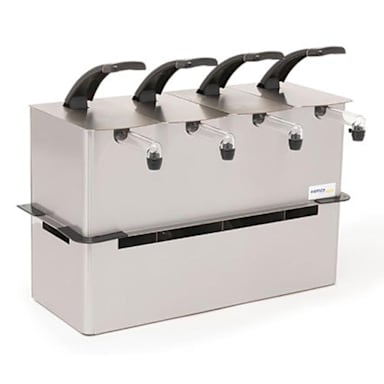 Nemco 10969 Quadruple Drop-In Condiment Dispenser for Pouch