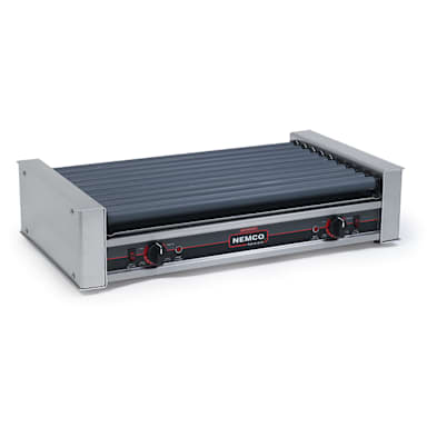 Nemco 8045W 120V Wide 45 Capacity Hot Dog Roller Grill