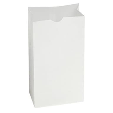 Bagcraft Papercon 300292 White Dublwax 12 Lb Bag - 1000 / CS