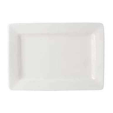 Tuxton ABU-550 Napa Pearl White 8" x 5.5" Plate