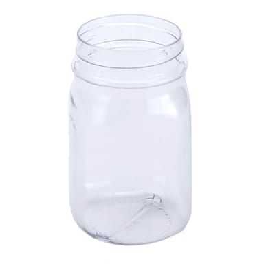 American Metalcraft PMJ16 Square 16 Ounce Mason Jar