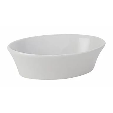 Tuxton BPK-100 Bright White 10 Ounce Oval Baker