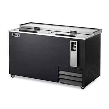 Arctic Air AUB65R Black 65"" Bottle Cooler with Casters