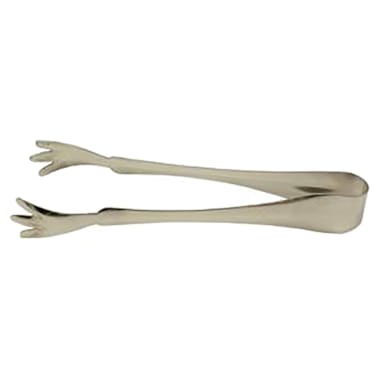 Spill-Stop 1406-1 Polished S/S Claw Style 6" Ice Tong - Dozen