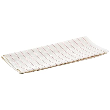 Winco BTGP-21 Red/White 16" x 29" Glass Polishing Towel - Dozen