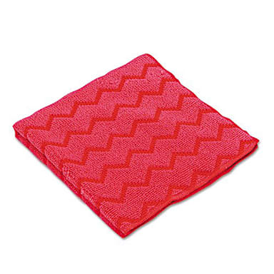 Rubbermaid FGQ62000RD00 HYGEN Red 16" x 16" Microfiber Cloth