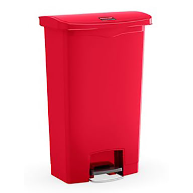 Rubbermaid 1883564 Streamline Red Step-On 8 Gal Waste Container